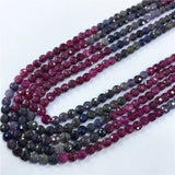 Faceted Tiny Crystal DIY Gem Beads 3.8-4.5mm Natural Stone Coin Beads