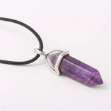 Hexagon Gem Chakra Necklace Crystal Jewelry