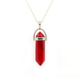 Hexagon Gem Chakra Necklace Crystal Jewelry