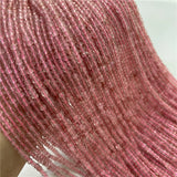 Cube Faceted Natural Stone Beads 2mm Tiny DIY Gem Beads
