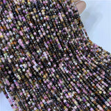 Cube Faceted Natural Stone Beads 2mm Tiny DIY Gem Beads