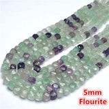 Natural Stone Cube Faceted Beads 4mm for Jewelry Making