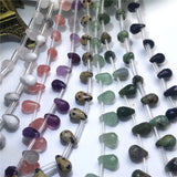 Natural Stone Faceted Beads 6x9mm Tiny Crystal DIY Gem Beads For Jewelry