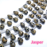Natural Stone Faceted Beads 6x9mm Tiny Crystal DIY Gem Beads For Jewelry