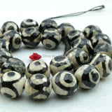 Faceted Spot Tibetan Mystical Agata Eye Stone Beads