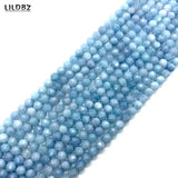 Aquamarine Natural Stone 6mm Round Beads for DIY Jewelry