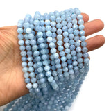 Aquamarine Natural Stone 6mm Round Beads for DIY Jewelry