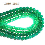 Green Agat Beads Round DIY Bracelet Necklace 15'' Strand Mix 4/6/8/10/12 m