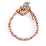 Opal Tube Beads Bracelet Leather Wrap Couples Bracelets