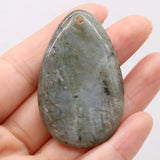 Labradorite Pendant Water Drop Quartz Necklace Making