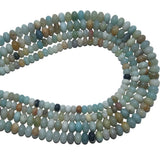 Natural Stone Lapis Lazuli Agates Crystal Amethysts Beads Spacer Rondelle Beads