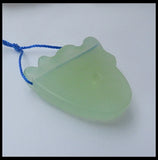 Nephrite Carved Animal Necklace Pendant 35x32x9mm