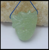 Nephrite Carved Animal Necklace Pendant 35x32x9mm