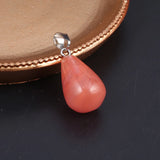 Natural Stone Water Drop Pendants for Jewelry Making
