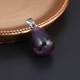 Natural Stone Water Drop Pendants for Jewelry Making