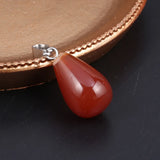 Natural Stone Water Drop Pendants for Jewelry Making