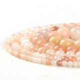 Pink Aventurine Frosted Beads Matte Round Loose Beads 4-12MM