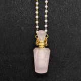 Stone Powder Aromatherapy Bottle Necklace - DIY Necklace Gift