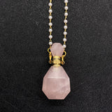Stone Powder Aromatherapy Bottle Necklace - DIY Necklace Gift