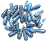 Natural Stone Quartz Crystal Tiger Eye Opalite Mix Stone Charms Pendants
