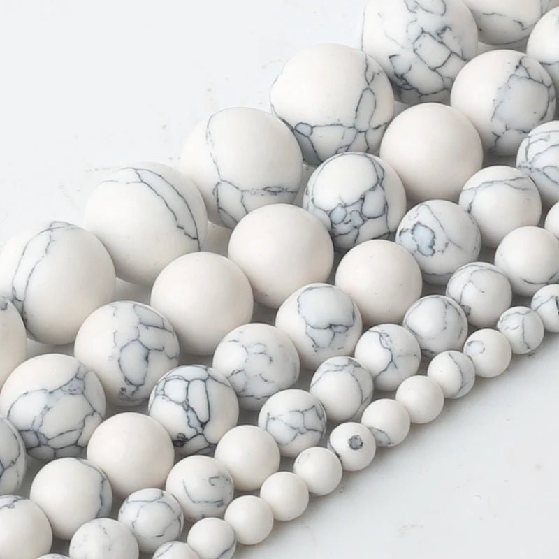 Red Howlite Turquoise Beads for Jewelry Making 4mm-12mm