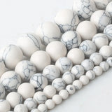 Red Howlite Turquoise Beads for Jewelry Making 4mm-12mm