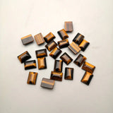 Tiger Eye Square Bead Cabochon 10x14 MM 24Pcs