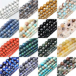Natural Stone Turquoise Agate Tiger Eye Beads 4/6/8/10/12MM