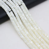 Natural Stone Shell Beads Round Disc Mother-of-pearl Bead for Jewelry Making