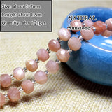 Natural Sunstone Stone Beads for Jewelry Making