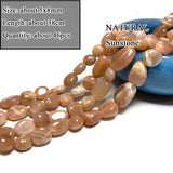 Natural Sunstone Stone Beads for Jewelry Making