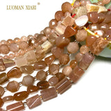 Natural Sunstone Stone Beads for Jewelry Making