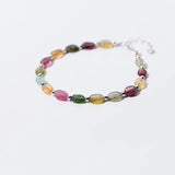 Natural Tourmaline Stone Bracelet Crystal Beads DIY Jewelry