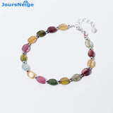 Natural Tourmaline Stone Bracelet Crystal Beads DIY Jewelry