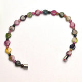 Heart-Shaped Tourmaline Stone Bracelet DIY Jewelry for Women