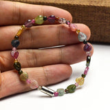 Heart-Shaped Tourmaline Stone Bracelet DIY Jewelry for Women