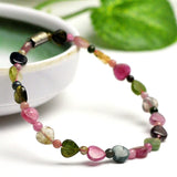 Heart-Shaped Tourmaline Stone Bracelet DIY Jewelry for Women