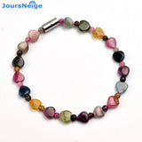 Heart-Shaped Tourmaline Stone Bracelet DIY Jewelry for Women