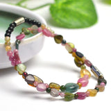 Heart-Shaped Tourmaline Stone Bracelet DIY Jewelry for Women