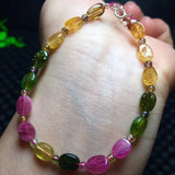 Tourmaline Stone Beads Bracelet for Women DIY Jewelry