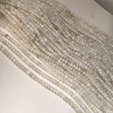Natural Moonstone Beads Small Faceted Scattered Beads for Jewelry Making