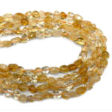 Yellow Citrine Crystal Stone Beads for Jewelry Making