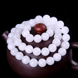 Natural Jade 8mm Necklace Beaded Pendant Gemstone Gift Jewelry P11