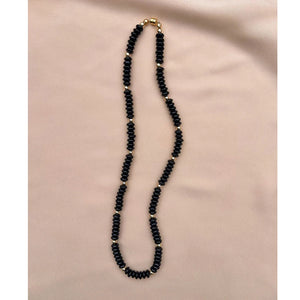 Delicate 18K Filled Bead Nature Stone Necklace