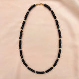 Delicate 18K Filled Bead Nature Stone Necklace