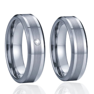 Tungsten Carbide Wedding Ring Set for Couples