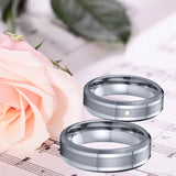 Tungsten Carbide Wedding Ring Set for Couples