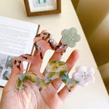 Arrival Creative Wave Rhinestone Flower Hair Claw Clip