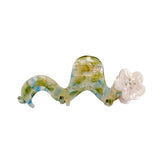 Arrival Creative Wave Rhinestone Flower Hair Claw Clip