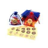 Arrival Unique Gauze Drawstring Pocket Organza Self-adhesive Stickers Round